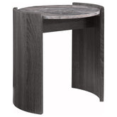 Orleans Furniture - Coaster - Gladstone Round Faux Marble Top End Table Distressed Grey - 710757